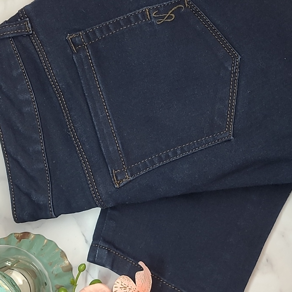 NWOT STYLE & CO DARK BLUE DENIM SKINNY LEG STRETCH JEANS